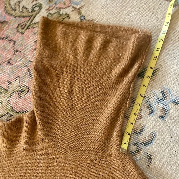 H & M Wool/Alpaca Blend Copper/Brown Cowl-neck SWEATER🔥 OVERSIZED SM/Med🔥EUC🔥 - Picture 6 of 12